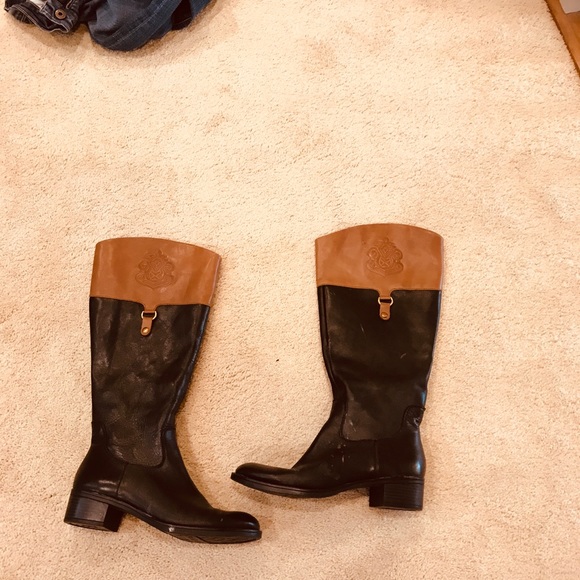 Franco Sarto Shoes - Franco Sarto black & brown boots. Franco Sarto Shoes - Franco Sarto black & brown boots.